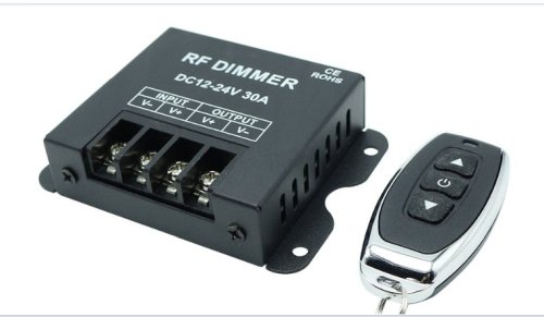 Dimmer 12v / 24Volt with remote control 30A 360-720W